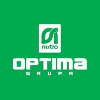 Logo firme "OPTIMA Grupa" Društvo sa ograničenom odgovornošću za proizvodnju i promet Banja Luka; Prevod poslovnog imena na engleski jezik glasi: "OPTIMA Group" Ltd.